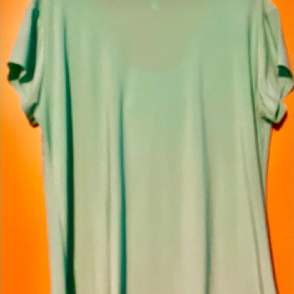 Sweet Clarity brand, XL, Mint green, Cowl neck blouse - Picture 2 of 3